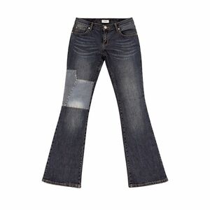 Gazoz Women’s Low Rise Flare Patchwork Y2K Vintage Denim Jeans Size 11/12​